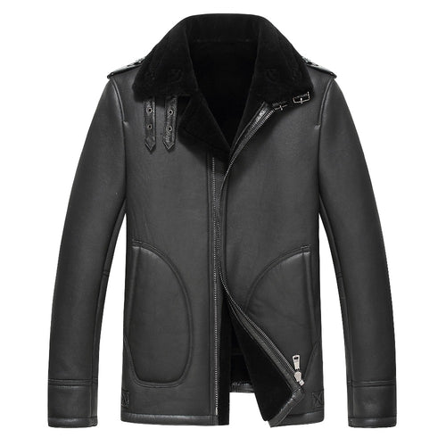 2017 Men's Genuine Leather Jacket For Men Real Matte Goat Skin Sheepskin Fashion Brand Black Male Coat Plus Size 4XL