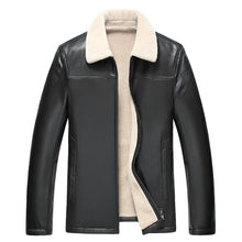 2017 New Fashion Male Leather Jacket Plus Size XXXL 4XL  Black Orange Mens  Collar genuine Coats