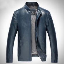 2017 New Men's Slim Genuine Leather Natural Sheepskin Jacket  Fashion Casual Designer Brand O-neck Jackets G0006