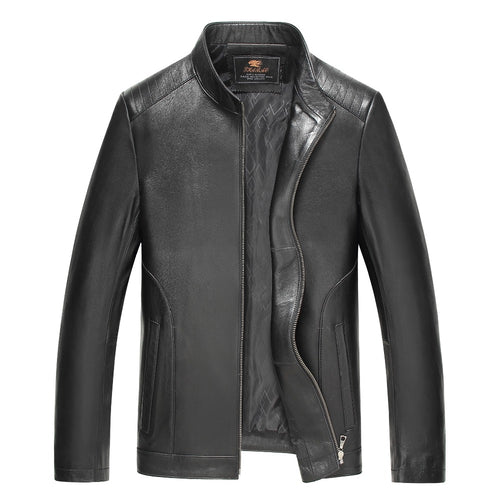 Men's Leather Jackets 2017 Autumn Winter Soft  Leather Jackets Sheepskin Coat For Men Leather Clothing Big Size