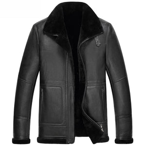 New Short Wool Liner Sheepskin Fur Men Jacket Fashion Quality Real Sheepskin Mens Leather Fur Coat