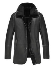 2017 Winter Brand New Genuine Leather Thick Warm Wool Liner Men's Suede cowkin and sheepskin Leather Coat Winter Leather Jacket