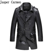 Free Shipping  Men's New Suit Sheep Leather Jacket Man Autumn and Winter  Mens Fashion Slim Length Medium Waist Leather Coat 717