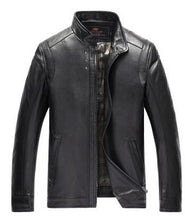 Brand Mens Genuine Leather Jackets 100% sheepskin Black M-4XL  Leather & Suede Men Genuine Leather Jaket Coats