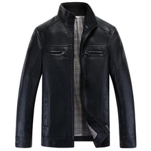 2015 Winter Fashion Men Leather Jacket Plus Size M-3XL Casual Snow Winter Warm Leather Coats F1520