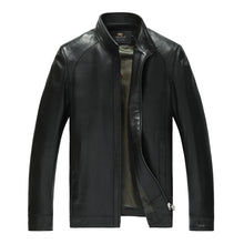 Factory Men's Genuine Leather Jacket For Men Real Matte Goat Skin Sheepskin Fashion Brand Black Male Coat Plus Size 4XL