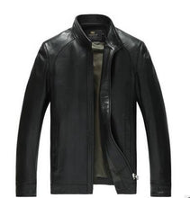 Factory Men's Genuine Leather Jacket For Men Real Matte Goat Skin Sheepskin Fashion Brand Black Male Coat Plus Size 4XL