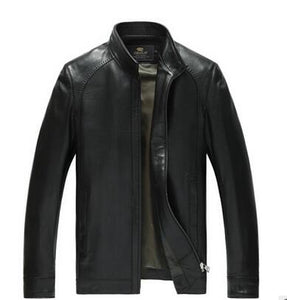 Factory Men's Genuine Leather Jacket For Men Real Matte Goat Skin Sheepskin Fashion Brand Black Male Coat Plus Size 4XL