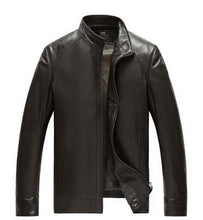 Factory Men's Genuine Leather Jacket For Men Real Matte Goat Skin Sheepskin Fashion Brand Black Male Coat Plus Size 4XL