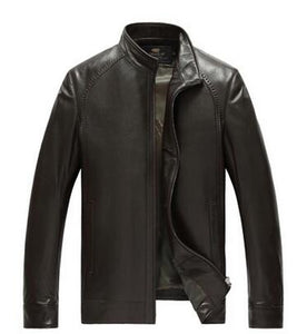 Factory Men's Genuine Leather Jacket For Men Real Matte Goat Skin Sheepskin Fashion Brand Black Male Coat Plus Size 4XL