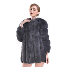 Plus Size M-5XL Women Winter 2017 New Parkas Fashion Natural Genuine Leather Fox Fur Jacket Bridal Full skin Fox Fur Coat LH340