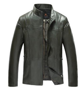 High Quality Genuine Leather Jackets Men Coats Genuine Sheepskin Brand Black Male Motorcycle Leather Jacket Winter Coat Men 2016