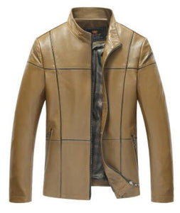 High Quality Genuine Leather Jackets Men Coats Genuine Sheepskin Brand Black Male Motorcycle Leather Jacket Winter Coat Men 2016