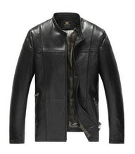 High Quality Genuine Leather Jackets Men Coats Genuine Sheepskin Brand Black Male Motorcycle Leather Jacket Winter Coat Men 2016