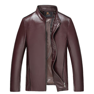 100% Brand Genuine Leather Jacket Male Plus Size 4XL Man Leather Jacket Jaquetas Masculinas Inverno Couro Motorcycle Coat