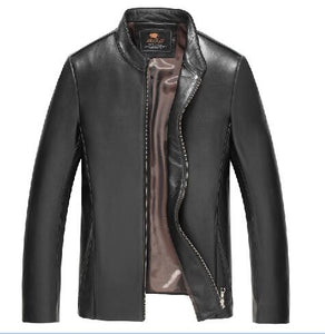 100% Brand Genuine Leather Jacket Male Plus Size 4XL Man Leather Jacket Jaquetas Masculinas Inverno Couro Motorcycle Coat