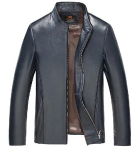 100% Brand Genuine Leather Jacket Male Plus Size 4XL Man Leather Jacket Jaquetas Masculinas Inverno Couro Motorcycle Coat