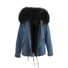 winter  raccoon fur collar hooded coat parkas jacket