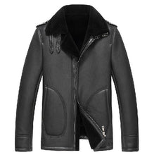 2017 Men's Genuine Leather Jacket For Men Real Matte Goat Skin Sheepskin Fashion Brand Black Male Coat Plus Size 4XL