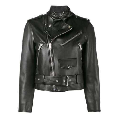 New Real Sheepskin Leather Jacket Women Winter Genuine Leather Coat Woman Belt Collar Jacket Ladies Female RL011