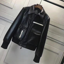 Elegant Genuine Leather Jacket Women Winter Real Sheepskin Leather Jackets Women Casual Slim Coat Ladies Female RL80827