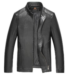 Men's Leather Jackets 2017 Autumn Winter Soft  Leather Jackets Sheepskin Coat For Men Leather Clothing Big Size
