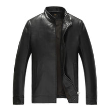 New autumn and winter Haining leather men 's leather high quality leather stand