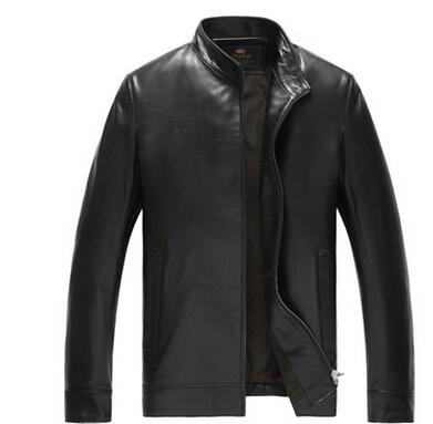 New autumn and winter Haining leather men 's leather high quality leather stand