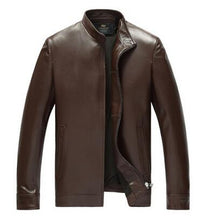 New autumn and winter Haining leather men 's leather high quality leather stand