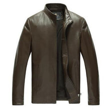 New autumn and winter Haining leather men 's leather high quality leather stand